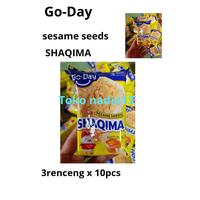 Gambar SHAQIMA GO-DAY SESAME SEEDS 3renceng x 10pcs SNACK RINGAN CEMILAN dari TOKO NADIA13_NEW undefined 2 Tokopedia