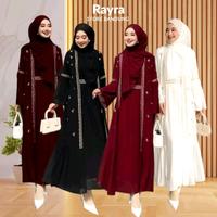 Gambar Safwa Abaya Dress Pesta Remaja Dewasa Simple Mewah Gamis Kondangan Wanita Muslim Ceruty Babydoll Aplikasi Bordir Cantik - HITAM, L dari RAYRA STORE BANDUNG undefined 1 Tokopedia