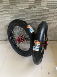 Gambar Wheelset herex crf 160/185 ban ctx hydra ring 17 roda semi cacing honda CRF 150 L dari Tamar Wheelset_NEW undefined 1 Tokopedia