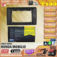 Gambar Paket Headunit Android 10 Inch + Frame + Soket Pnp Honda Mobilio 2014 Topway T133 Ram 6Gb-Rom 64Gb-Ips Qled-Fan-Android Auto-Carplay-Split Screen-Ahd 1080P-Doue Din Head Unit Android Ram 4Gb Anti Lemot dari Otomotif ID Store undefined 4 Tokopedia