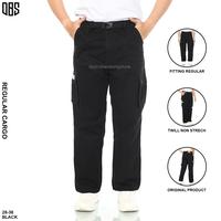 Gambar Celana Cargo Panjang Pria Reguler Cut Loose Fit Gombrang Premium Original Distro Bahan Katun Twill Non Stretch Warna Hitam Pekat Black Skena Casual Nyaman Tebal Ukuran 28-42 - BLACK, S=[27-28] dari distrobandungstore.id undefined 1 Tokopedia