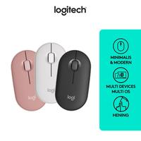 Gambar Logitech M350S Pebble 2 mouse bluetooth wireless silent- Enak di pakai bisa buat windows, mac ,android tab - Putih dari TokoPNC undefined 5 Tokopedia