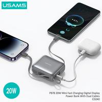 Gambar USAMS PB78 Powerbank Mini Fast Charging 10000mAh 20W With Kabel Type C Lightning - PB78 dari USAMS ID Official undefined 3 Tokopedia