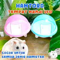 Gambar Hamtoro / Tempat Mandi HamsterUFO Bulat Mainan Tempat Pup / Perlengkapan Hamster / Mainan Hamster - 1 dari Hamtoro undefined 3 Tokopedia