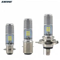 Gambar 【JR-MotoPart】 Lampu Depan LED Sepeda Motor Cakar Tunggal P15D H6 H4 BA20D 2835 12SMD Chip Cree 3030 Cahaya Terang Fokus DC AC 9-30V - Lampu LED Sepeda Motor T19-Kotak-H4 Putih dari JR-MotoPart undefined 1 Tokopedia