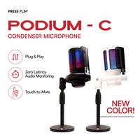 Gambar PODIUM C Condenser Microphone Type-C USB by Press Play dari Press Play undefined 1 Tokopedia