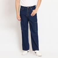 Gambar 2nd RED Baggy Jeans Cargo Celana Denim Panjang Pria Jet Star Biru Tua 172406 - S dari 2nd RED ID undefined 1 Tokopedia