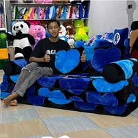 Gambar Sofabed Kasur Lipat Tiga Sofa Kursi Bahan BuLu Rasfur Motif Karakter Anak 150x200x10 - Batu Merah dari Mas Khay Karpet undefined 3 Tokopedia