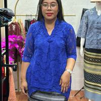 Gambar Renda bunga dada fayet katun jepang Wanita Baju - Hitam, M dari Bangun Fashionn undefined 4 Tokopedia