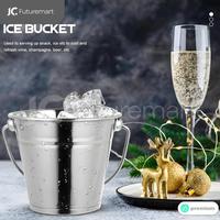 Gambar Wadah Ember Es Batu Stainless Steel | Ice Bucket Wine Cooler KS004 - 3L dari JcFuturemart undefined 4 Tokopedia