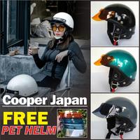 Gambar Helm Cips Vintage Japan Free PET Transparan - Desain Vintage Jepang Unik dan Menarik - Helmet, Motorcycle Pelindung - Cooper Hitam dari Vizcarra Store02 undefined 1 Tokopedia