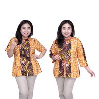 Gambar Blouse Batik Primis Big Size LD 140 Wanita Atasan Batik Jumbo L-XL-2L-3L-4L-5L-6L-7L Model Blus Jumbo Kerja Batik / Atasan Big Size Kerja Wanita Kantor Seragam Batik Wanita Super Big / Pakaian Batik Kekinian Terbaru / Baju Batik Wanita Super Big - S Pendek dari Oralia undefined 1 Tokopedia