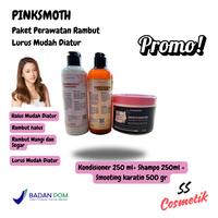 Gambar Paket Hemat Isi 3 Shampo + Kondi + Smooth Pinksmooth Perawatan Rambut Lurus Mudah Diatur Tidak Lepek Smooting Hair Cere Wangi Bebas Ketombe BPOM dari SS Cosmetic_NEW undefined 1 Tokopedia