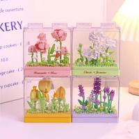 Gambar ALO#805 DIY Mainan Balok Susun Bunga / Bricks Blok Toys Bunga Abadi Anak Mainan Edukasi / 3D Puzzle Nano Block Flower Kotak Tampilan - KOCO-02075 dari ALOFAMALL undefined 3 Tokopedia