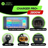 Gambar Charger Motor Listrik WiFi Hexa Power Pro+ 30A Adjustable Voltage Current Gesits Polytron Alva One Cervo BRT 1-20A Li-ion XT90 M23 LiFePO4 LFP EU Supports Fox 500 U-Winfly M100 Indomobil Adora Tyranno - Pro+~30A~XT90 dari NabilBerkahSulthan undefined 3 Tokopedia