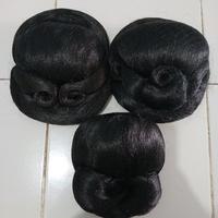 Gambar sanggul rambut wanita /sanggup korea dan sanggul bali - hitam (1 pcs) dari TOKO SAMUDRA ACC undefined 1 Tokopedia