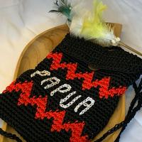 Gambar TAS NOKEN MOTIF TULISAN PAPUA Selempang dari Rumah Etnik Papua undefined 4 Tokopedia