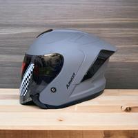 Gambar Helm JS ARMOR Helm Hallface Pria Wanita 100% Original SNI - Gorilla Glossy, Size M, Visor Silver dari Pro Helmet_NEW undefined 5 Tokopedia
