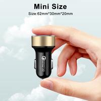 Gambar TRIPLEDI Car Charger USB A Type C 2IN1 PD 38W Fast Charging QC 3.0 LED Digital Display For iPhone Samsung IOS Android Tablet iPad dari TRIPLEDI undefined 2 Tokopedia