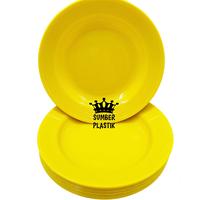 Gambar Piring Makan Plastik Lusinan  (1Lusin 12pcs) 9inch MURAH MERIAH biru hijau Kuning Merah - HITAM dari SUMBER PLASTIK undefined 5 Tokopedia