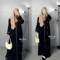 Gambar SARAH ABAYA by NAZA ABAYA | Abaya Saudi Abaya Gamis Fursan | Abaya Jetblack | Abaya remaja abaya dewasa - S, 991 Payet putih dari Naza Abaya Collection undefined 2 Tokopedia