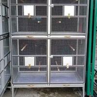 Gambar Kandang Burung Aluminium Lipat Awet Antikarat 120x60x100 cm Dilengkapi Roda Pengunci Lis Tebal & Laci Kotoran Cocok Untuk Berbagai Jenis Burung - Tanpa sekat dari Kandang Sherpa undefined 4 Tokopedia