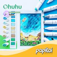 Gambar OHUHU Kaala 60 Colors Dual Tip (Slim Broad & Fine) Alcohol Art Marker - Manga Illustration dari Popitoi undefined 1 Tokopedia