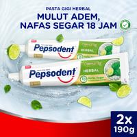 Gambar Pepsodent Action 123 Toothpaste Pasta Gigi Herbal Penyegar Mulut 190gr Twinpack [FLASH SALE] dari Daily Care by Unilever undefined 1 Tokopedia