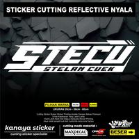 Gambar STICKER CUTTING KACA MOBIL STECU STICKER CUTTING STECU BAHAN REFLEKTIV NYALA - MERAH, 20CM dari kanayasticker undefined 2 Tokopedia