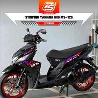 Gambar Stiker Striping Standar Mio 125 2025 terbaru Decal Sticker Mio M3 Mio Z Premium Quality - DS STICKER - 01-BLACK dari DS Sticker Indonesia undefined 3 Tokopedia