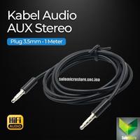 Gambar Kabel Audio AUX Line Garis 3 ke Garis 3 Stereo 3.5mm HiFi 1 Meteran dari SOLO MICRO undefined 1 Tokopedia