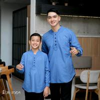 Gambar Baju Koko Kurta Couple Ayah Dan Anak Lengan Panjang Progress Man Motif Emboss 3D Muslim Pria - Hitam, Ayah M dari Obsstore87 undefined 3 Tokopedia
