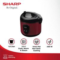 Gambar SHARP Penanak Nasi 1.8 Liter KS-N18MG-RD, Magic Com 3 in 1, Hemat Daya 400 Watt - Peralatan dari Bonbon Elektronik_NEW undefined 1 Tokopedia