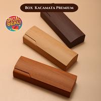 Gambar Box Kacamata Hardcase Premium | Tempat Kacamata Premium Kayu Glasses Elegan - Coklat Muda dari Kacamata Fashion 1718 undefined 1 Tokopedia