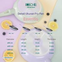 Gambar Roschel Essentio Marble Non-Stick Frypan 18 , 20 , 22 , 24 cm Panci Wajan Penggorengan Fry Pan Anti Lengket - 20 cm, Ungu dari Roschel Home undefined 2 Tokopedia