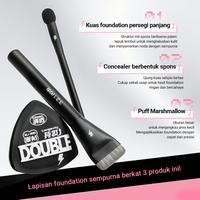 Gambar BLJ 3in1 Makeup Brush Set – Kuas Foundation Rata, Beauty Blender Spon, Kuas Concealer – Set Alat Makeup Lengkap untuk Base Flawless & Natural - BLJ 3in1 Makeup Brush Set dari BLJ Trendy Collection undefined 3 Tokopedia