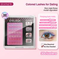 Gambar Luxaza Bulu Mata Palsu Berwarna Natural Curl 36 Tumpukan Bulu Mata Palsu B Curl 10-12mm Eyelash Extension Bulumata Mudah Dilepas Tanpa Lem Dapat Digunakan Kembali Alat Mata Khusus Tahan Lama Bulu Mata Gaya Korea Set Pesta Makeup Sempurna Daily Look - 30 Biasa With Tools dari Modelones ID undefined 1 Tokopedia