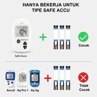 Gambar Sinoheart Safe Accu Strip Uji Gula Darah Sinocare (50 Strip) alat cekgula - Expired masih Lama stik  gula alat tes diabetes recorder cek dari Sinomed Official undefined 3 Tokopedia