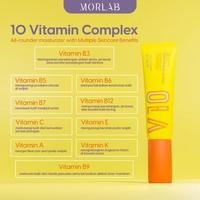 Gambar MORLAB - PAKET FACE & LIP - V10 VITAMIN TONE UP CREAM + OMBRE COLLAGEN MOJO LIPPIE SERUM | Mencerahkan,Pelembab,Wajah, Anti-Aging No Alcoho & Fragrance - 1 PCS  MORLAB V10 dari Solitude speaks undefined 4 Tokopedia