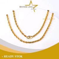 Gambar Kalung Emas Asli Model Nori  Kait S - Kadar (16K) - Berat ±5 gram, Panjang 44.5 cm - Minimalis Manis untuk Temani Harimu! (PP) dari Bintang Jaya Beje undefined 3 Tokopedia