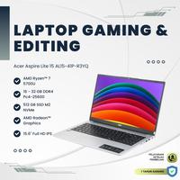 Gambar Laptop Gaming, Desain & Rendering - Acer AMD Ryzen 7 5700U - RAM 32 GB - SSD 512 GB - AMD Radeon Graphics - 15.6" IPS FHD - Silver - Garansi 1 Tahun - Acer Aspire Lite 15 AL15-41p-R3YQ - 16 GB dari Murahin Gadget undefined 1 Tokopedia