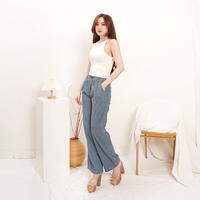 Gambar Korean Tank Top Basic Tanktop Polos Wanita Tanktop Style Melar 065 - BLACK, S dari NOIR FASHION undefined 5 Tokopedia