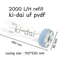 Gambar PVDF UF REFIL / ISI ELEMENT MEMBRANE  ULTRAFILTER  1000 / 2000 / 3000 / 5000 / 8000 / 15000 / 20000 / 25000 LPH DENGAN PRESSURE GAUGE TEKANAN AIR UF WATER FILTER KIDAi - 1000 L/H (REFIL) dari Asia filter undefined 4 Tokopedia