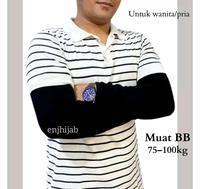 Gambar Manset Tangan Jumbo Big Size Panjang 40 Dan 50 Cm Bahan Rayon Super - Hitam, J40cm (BB 76-100kg) dari Enjhijab undefined 5 Tokopedia