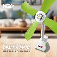 Gambar NGY Mini Fan 4 Blades / Kipas Angin Jepit Kecil - 4 Baling | NG-580J NAGOYA dari Nagoya Electronics undefined 5 Tokopedia