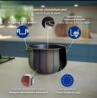 Gambar Philips Digital Rice Cooker Penanak Nasi 1.8 L - 3000 Digital Series HD4712 / HD4716 Garansi Resmi - Merah 12 Menu dari Golden Asia Mart undefined 5 Tokopedia