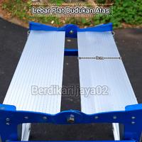 Gambar Tangga Lipat 1.5 Meter / 150cm Tangga Alumunium Murah Kuat Kokoh Berkualitas dari BERDIKARI JAYA02 undefined 5 Tokopedia