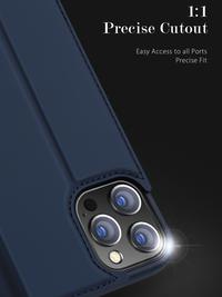 Gambar Dux Ducis Case Compatible for iPhone 14 Pro max | 14 Pro | 14 Plus | 14 | 13 Pro Max | 13 Pro | 13 | 13 Mini | 12 Pro Max | 12 Pro | 12 Mini | 12 - Original Premium Flip Leather Casing - Hitam, 14 Pro dari Gojali.id undefined 2 Tokopedia