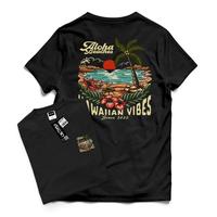 Gambar BG Baju Kaos Tshirt Distro Terbaru Gambar Hawai Vibes Pakaian Pria Wanita Keren Lengan Pendek Katun Combet 30s - HITAM HAWAI VIBES, XL dari BUJANGGADIS undefined 1 Tokopedia