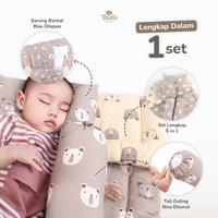 Gambar NAFA BABY - Bedcover Bayi Bantal Guling | Sutra Tencel - MOCCA POLOS dari Kiara Moon undefined 3 Tokopedia